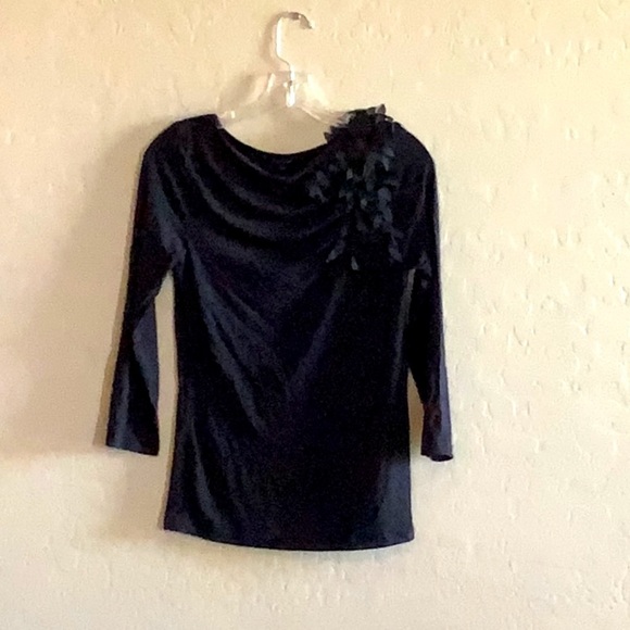 Black Anne Klein Top - Picture 3 of 9
